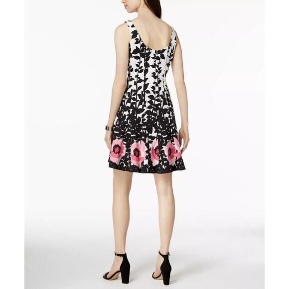 Nine West Fit and Flare Dress 6 Candy Tutu Floral Summer Party NWT - Picture 2 of 8